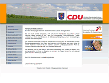 Tablet Screenshot of cdu-lauda-kgh.de